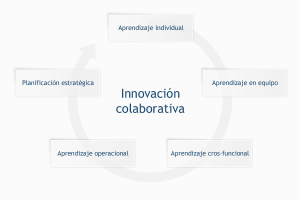 Dimensiones de una organización que aprende a través de la innovación colaborativa